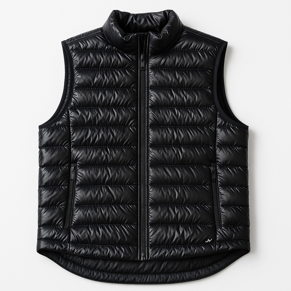 JoyLab Cropped Quilted Relaxed Puffer Vest Black Size Small